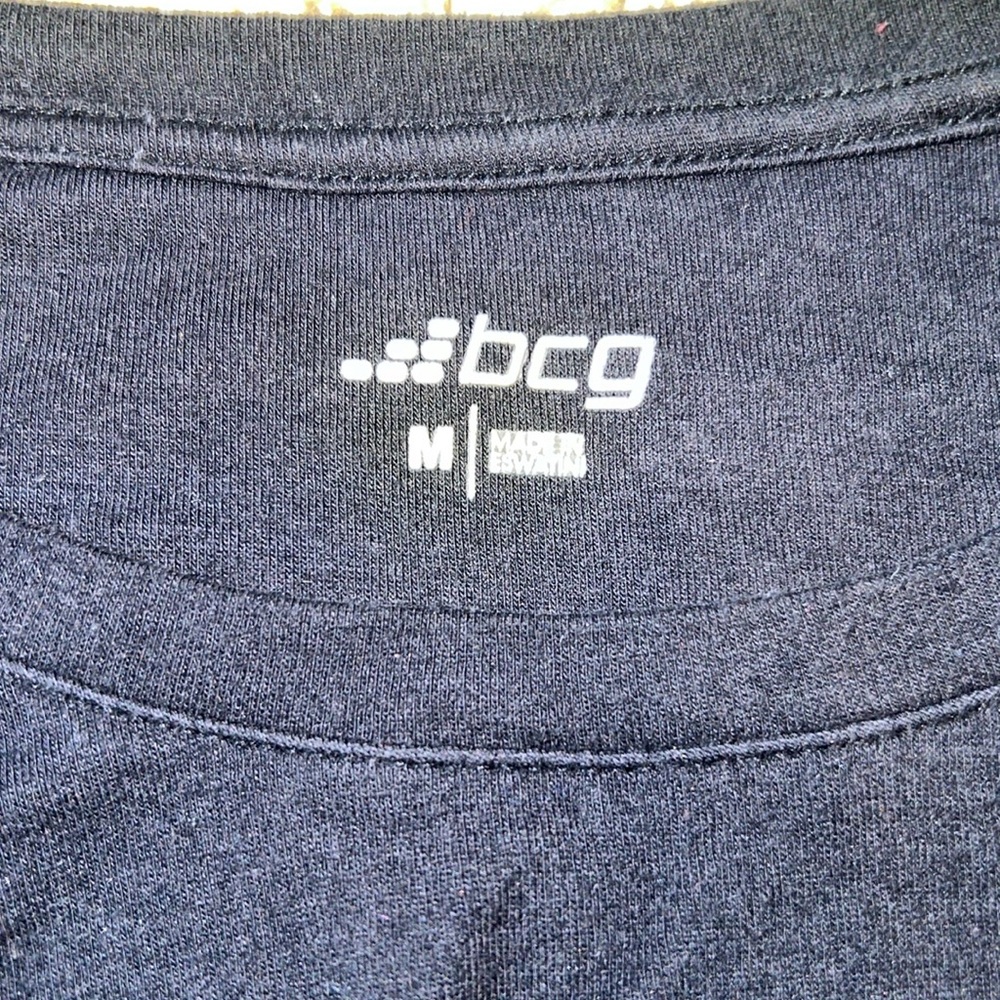 Bcg Basic Black Long Sleeve Tee Size Medium - image 3